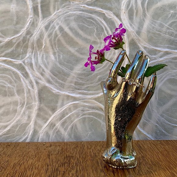 Melissa Joy Manning horseshoe 14k semi-precious stones trinity ring - Picture 11 of 13